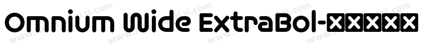 Omnium Wide ExtraBol字体转换